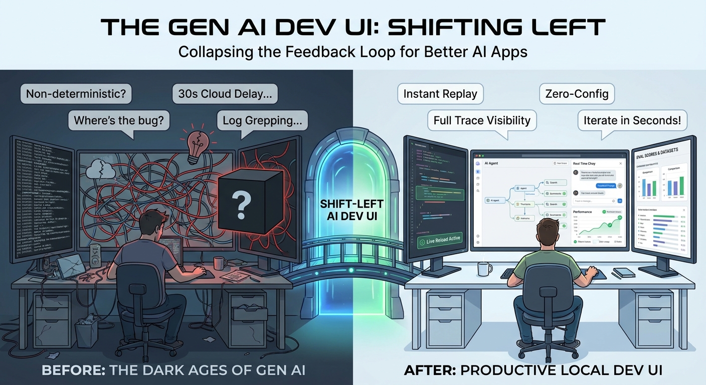 Why a Dev UI is Non-Negotiable for Building AI Apps: Genkit Dev UI vs Vercel AI DevTools vs Mastra Studio (English)