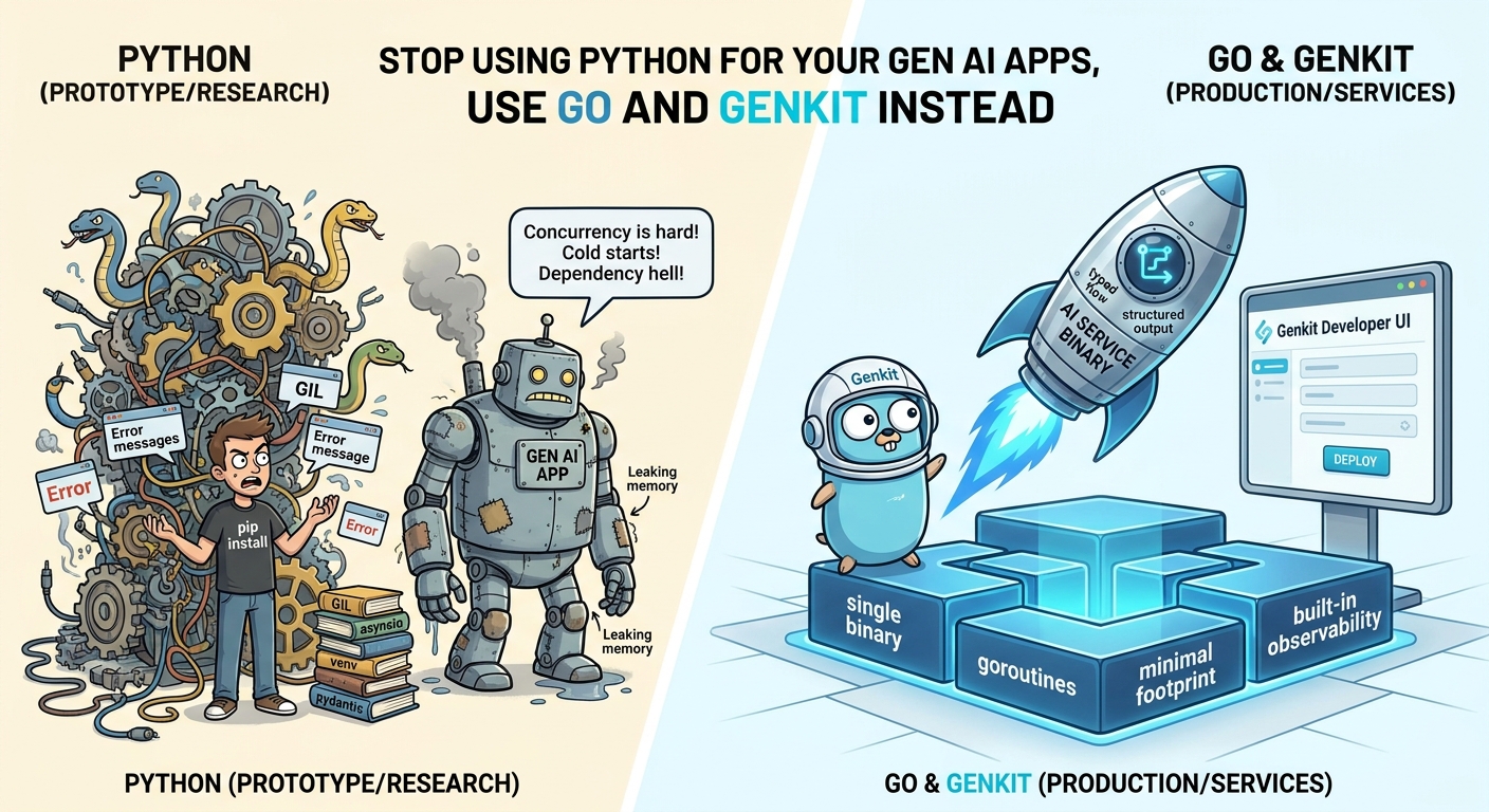 Stop Using Python for Your Gen AI Apps, Use Go and Genkit Instead (English)