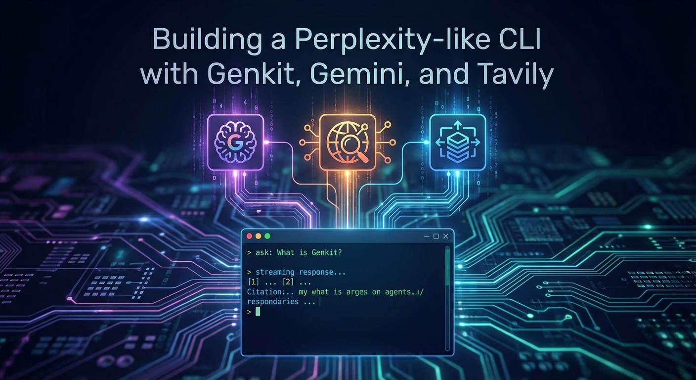 Building a Perplexity-like CLI with Genkit, Gemini, and Tavily (English)