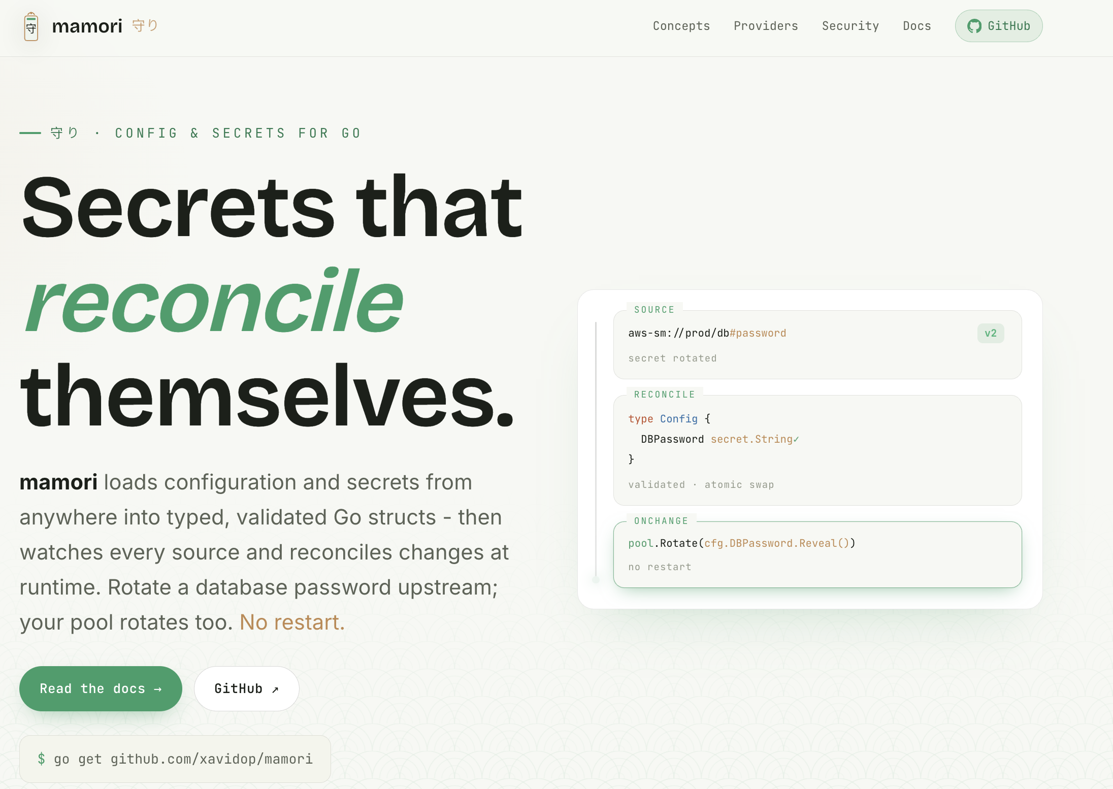 Introducing mamori: Typed, Watchable Config & Secrets for Go (English)